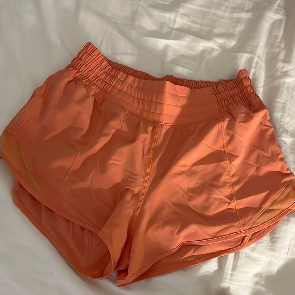 Women's Orange Lululemon Shorts